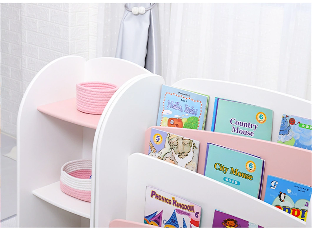 Decorative and Colorful Kids Storage Cabinet and Bookshelf