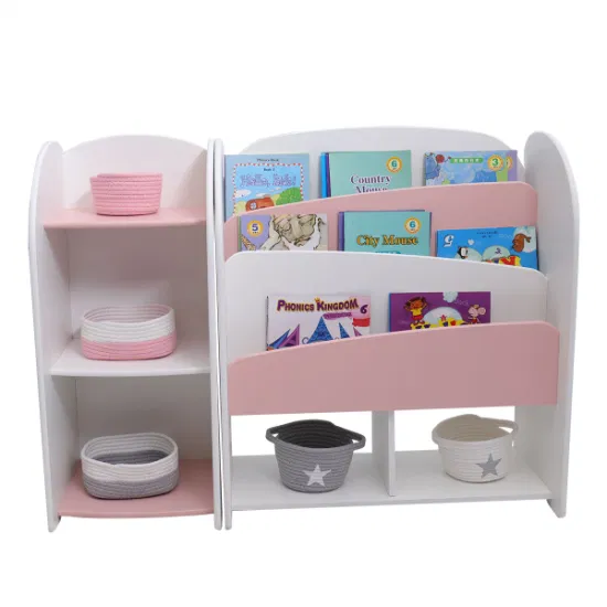Decorative and Colorful Kids Storage Cabinet and Bookshelf