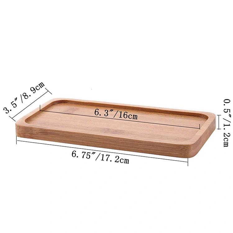 Bamboo Wooden Rectangle Sandy Serving Tray