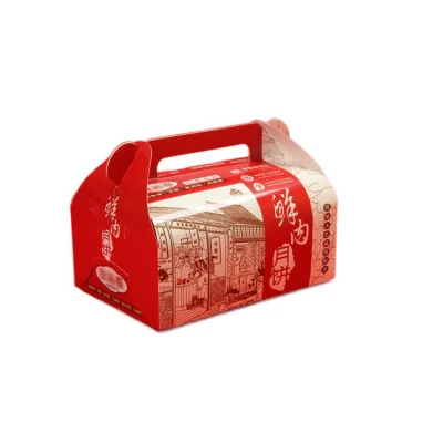 Make Paper Snack Food Cartons for Take out Wholesale Custom Logo Printed Hamburger Box