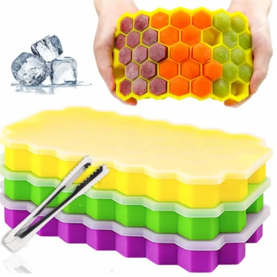 37 Holes Silicone Molds Ice Cube Tray for Kitchen